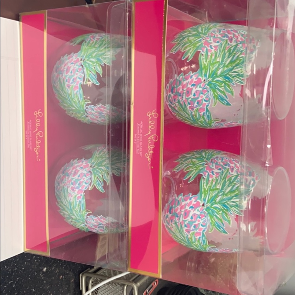 Lilly Pulitzer wine glasses